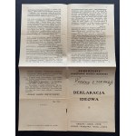[UNIWERSYTET WARSZAWSKI] Zestaw 5 druków ulotnych. Warszawa [1916-1921]