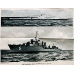 [Marynarka Wojenna] Łódź podwodna „Ryś i kontrtorpedowiec „Burza. Tablica Szkolna Nr. 634. Warszawa [193?]