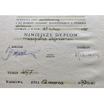 Zestaw 4 dyplomów. Warszawa-Łódź [1955-1973]