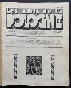 [PIŁSUDSKI] [Přátelé Polska] Les Amis de la POLOGNE. Ročenka 1935. 12 čísel. Paříž [1935].