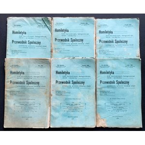[Religia] Homiletyka dział kaznodziejski, teologiczno-pasterski i ascetyczny i Przewodnik Społeczny poświęcony sprawom bieżącej chwili wraz z dodatkiem popularnym. 6 zeszytów Wocławek [1906]