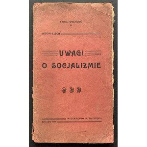 SZECH Antoni - Poznámky ke SPOLEČNOSTI. Krakov [1906].