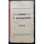 SZECH Antoni - Poznámky ke SPOLEČNOSTI. Krakov [1906].