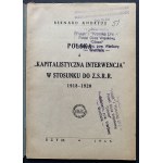 [Knihovna Bílého orla] [NIEBRZYCKI Jerzy] ANDREUS Bernard - Polsko a kapitalistická intervence ve vztahu k ZSRR 1918-1920. Řím [1945].
