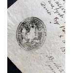 [Rękopis] Poświadczenie chrztu. Proboszcz Parafii Przemykowskiej [1898]