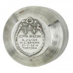 P Coppa Bissoni G. S.Siap.M.C. Genova 31-7-1932-X Tortona 42 x 41 mm, P Coppa Bissoni G. S.Siap.M.C. Genova 31-7-1932-X Tortona 42 x 41 mm
