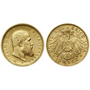 Niemcy, 10 marek, 1905 F, Stuttgart