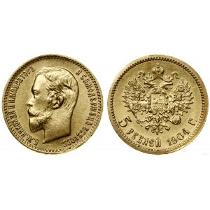 Russia, 5 rubles, 1904 (AP), St. Petersburg