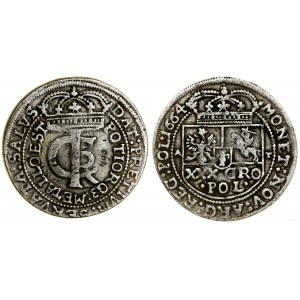 Poľsko, zlotý (tymf), 1664 AT, Krakov