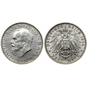 Germany, 3 marks, 1914 D, Munich