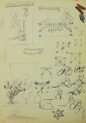 STAROWIEYSKI Franciszek - Návrh plakátu - Kaligrafie - 70. léta 20. století.