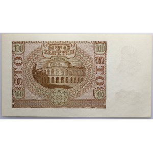 Generalne Gubernatorstwo, 100 złotych 1.03.1940, seria B, falsyfikat ZWZ