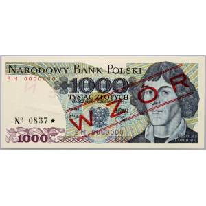 PRL, 1000 złotych 1.06.1979, WZÓR, No. 0837, seria BM