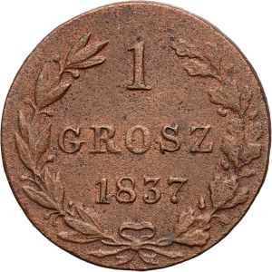 Zabór rosyjski, Mikołaj I, grosz 1837 MW, Warszawa