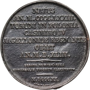 Polska, XIX wiek, medal z 1820 roku, Mikołaj Kopernik