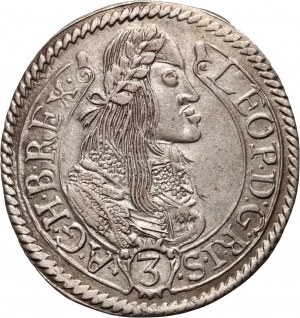 Maďarsko, Leopold I., 3 krajcary 1662 KB, Kremnica