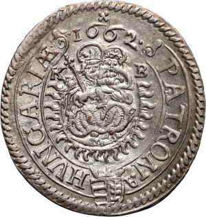 Maďarsko, Leopold I., 3 krajcary 1662 KB, Kremnica