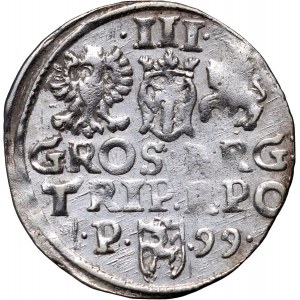 Zygmunt III Waza, trojak 1599, Poznań