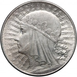 II RP, 10 złotych 1932, Warszawa, Głowa Kobiety