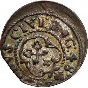 Okupacja szwedzka, Gustaw II Adolf, szeląg 1648, Ryga