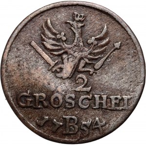 Śląsk, panowanie pruskie, Fryderyk II, 2 greszele 1754 B, Wrocław