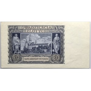 Generalne Gubernatorstwo, 20 złotych 1.03.1940, seria G