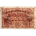 Banknoty niemieckich władz okupacyjnych, Darlehnskasse Ost, 20 marka 4.04.1918, Kowno, seria C