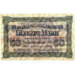 Banknoty niemieckich władz okupacyjnych, Darlehnskasse Ost, 50 marka 4.04.1918, Kowno, seria B
