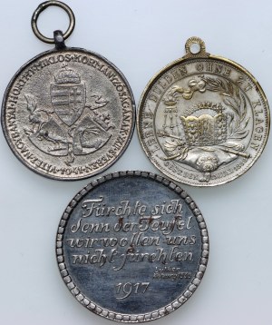 Germany, Hungary, lot of 3 medals, years 1888-1941