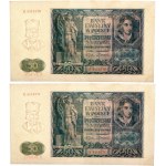 Generalne Gubernatorstwo, 50 złotych 1.08.1941, seria E, kolejne numery