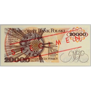 PRL, 20000 złotych 1.02.1989, WZÓR, No. 1822, seria A