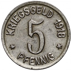 Neidenburg (Nidzica), 5 fenigów 1918