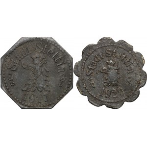 Stettin (Szczecin), 5-10 fenigów 1917-1920 (2 sztuki)