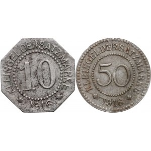 Schneidemühl (Piła), 10-50 fenigów 1916 (2 sztuki)