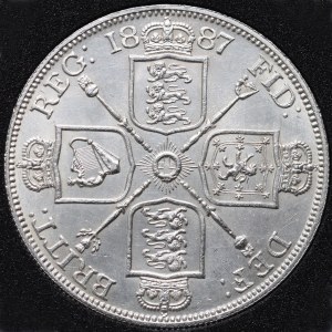 Velká Británie, Victoria, 2 floriny 1887, Londýn