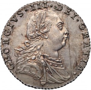 Velká Británie, George III, 6 pencí 1787, Londýn