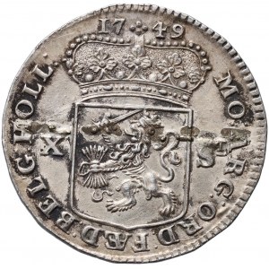 Netherlans, Holland, 1/2 Gulden (10 Stuiver) 1749