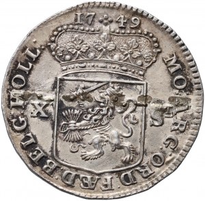 Netherlans, Holland, 1/2 Gulden (10 Stuiver) 1749