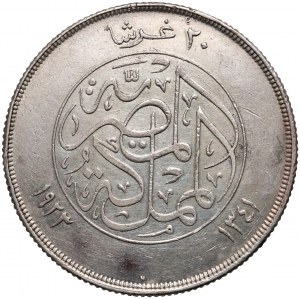 Egypt, Fuad I, 20 Piastres AH1341 (1923) H