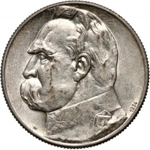 II RP, 5 złotych 1934, Warszawa, Józef Piłsudski, Orzeł Strzelecki