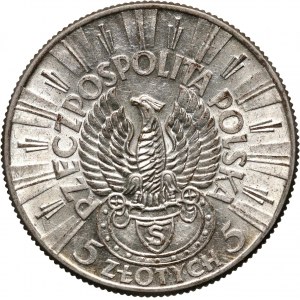 II RP, 5 złotych 1934, Warszawa, Józef Piłsudski, Orzeł Strzelecki