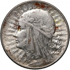 II RP, 5 złotych 1933, Warszawa, Głowa Kobiety
