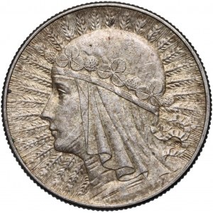 II RP, 5 złotych 1933, Warszawa, Głowa Kobiety