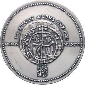 PRL, Seria królewska PTAiN, medal z 1985 roku, Leszek Biały, srebro