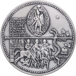 PRL, Seria królewska PTAiN, medal z 1984 roku, Konrad Mazowiecki, srebro