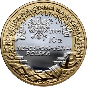 III RP, 10 złotych 2009, Krzysztof Kamil Baczyński
