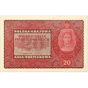 II RP, 20 marek polskich 23.08.1919, II serja DK
