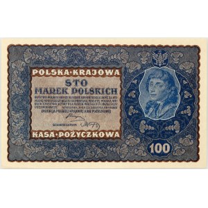 II RP, 100 marek polskich 23.08.1919, IJ serja D
