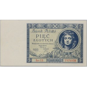 II RP, 5 złotych 02.01.1930, seria CD