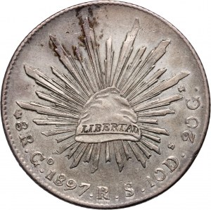 Mexico, 8 Real 1897 Mo RS, Mexico City